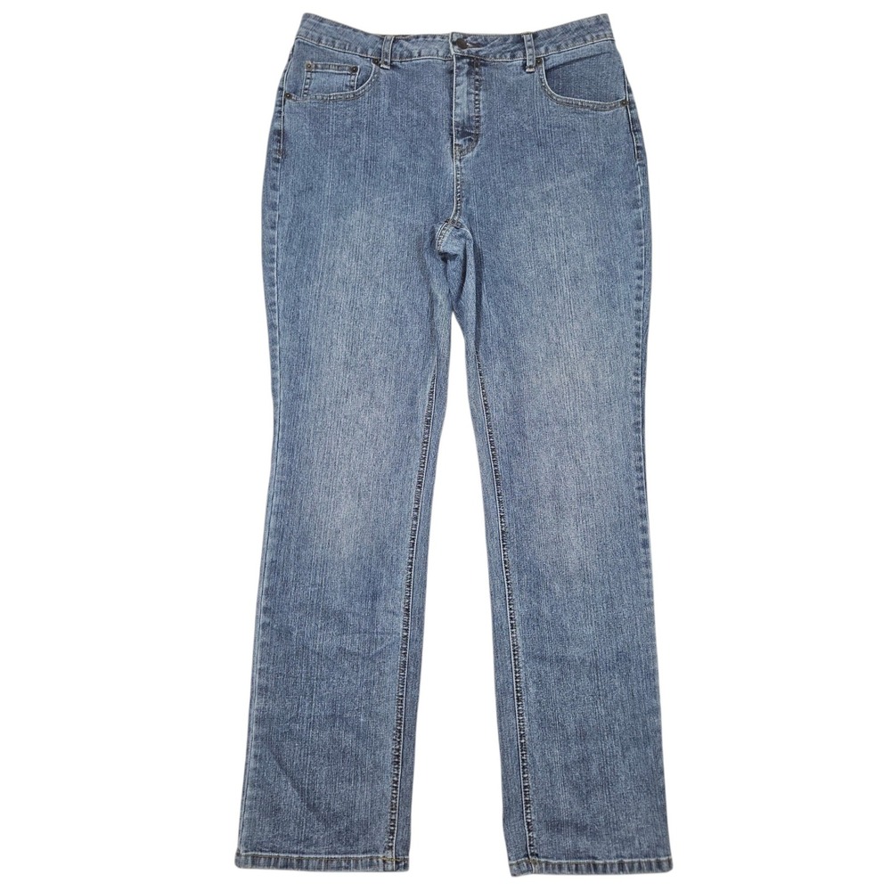 Westport VTG Style Straight Leg Jeans Medium Wash Blue Sz 14 Average